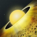 Artist's Conception of Dusty Disk Around Young Star TW Hydrae
