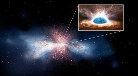 Black Hole ‘Wind’ Influences Evolution of Its Host Galaxy