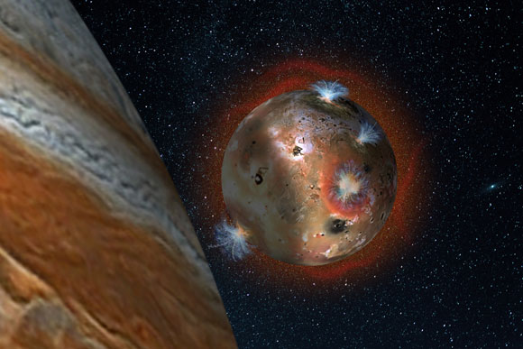 Astronomers Reveal Fluctuating Atmosphere of Jupiter’s Volcanic Moon Io