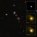Black hole kicked out of home galaxy