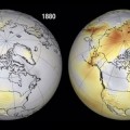 Comparison of noctilucent cloud coverage in 1880 versus 1990