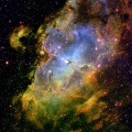 Eagle Nebula made with data from the Kitt Peak telescope