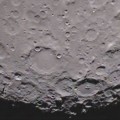 Earth's Moon South pole as seen from Ebb spacecraft
