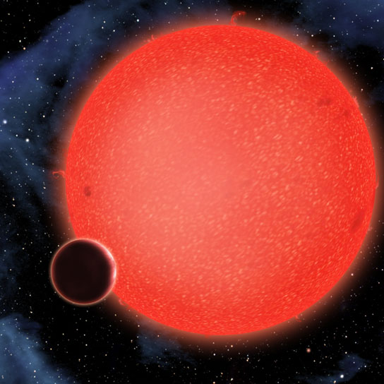 GJ1214b shown in this artist's conception