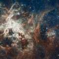 Hubble Space Telescope image of a raucous stellar breeding ground in 30 Doradus