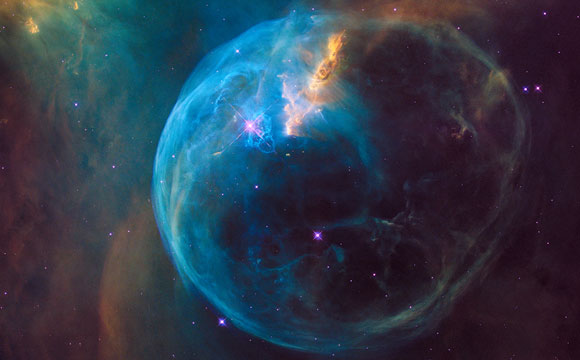 Hubble Views the Bubble Nebula