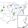 NADP sites where USGS measured 137Cs in precipitation samples