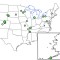 NADP sites where USGS measured 137Cs in precipitation samples