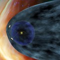 NASA's two Voyager spacecraft exploring a turbulent region of space known as the heliosheath