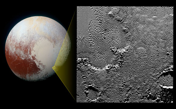 New Horizons Zooms in on Pluto’s Heart-Shaped Region
