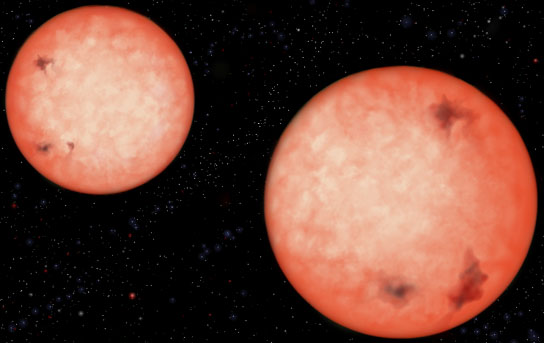 Two active M4 type red dwarfs orbit each other