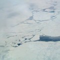 airborne study measured greenhouse gas methane coming from cracks in Arctic sea ice