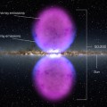 artist's concept of giant Fermi bubbles