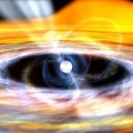 artist's impression of an accreting X-ray millisecond pulsar