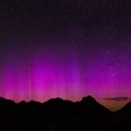 aurora in Badlands, South Dakota