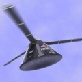 concept shows a capsule flying back to Earth with a rotor blade system