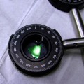 crystal is used to convert near-infrared laser light into terahertz frequencies