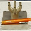first test piece produced on the M2 Cusing Machine