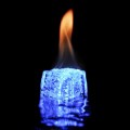 how to sequester carbon produced by burning methane in an ice-like state