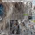 map traces where NASA's Mars rover Curiosity drove