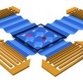 schematic showing how the acoustic tweezers work