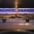 Synchotron casting light on air particles