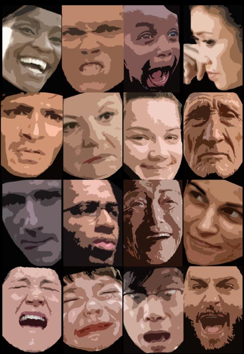 16 Universal Facial Expressions