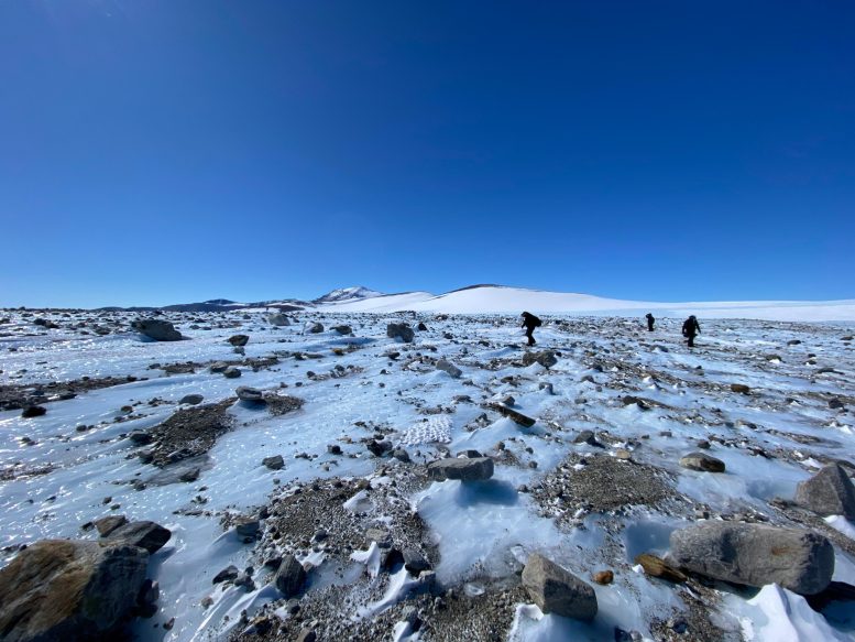 17-Pound Meteorite Ice Field