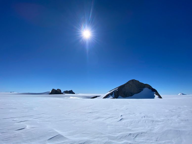 17-Pound Meteorite Snowy Field
