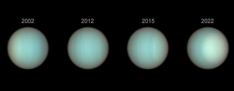 20 Years of Uranus Observations Hubble Space Telescope