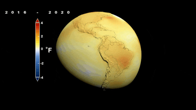 2020 Temperature Globe