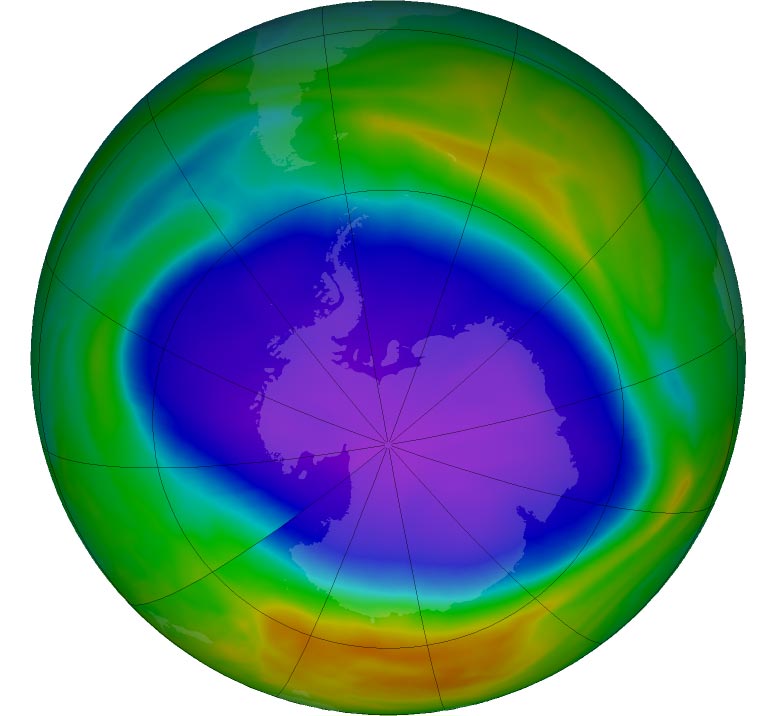 2021 Antarctic Ozone Hole Maximum Area