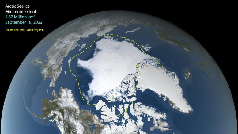 2022 Arctic Summer Sea Ice Minimum Extent