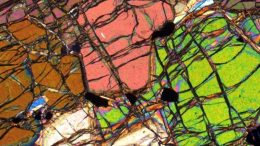 Thin Section of the 3.8 Billion-Year-Old Mantle Rock from Southwestern Greenland