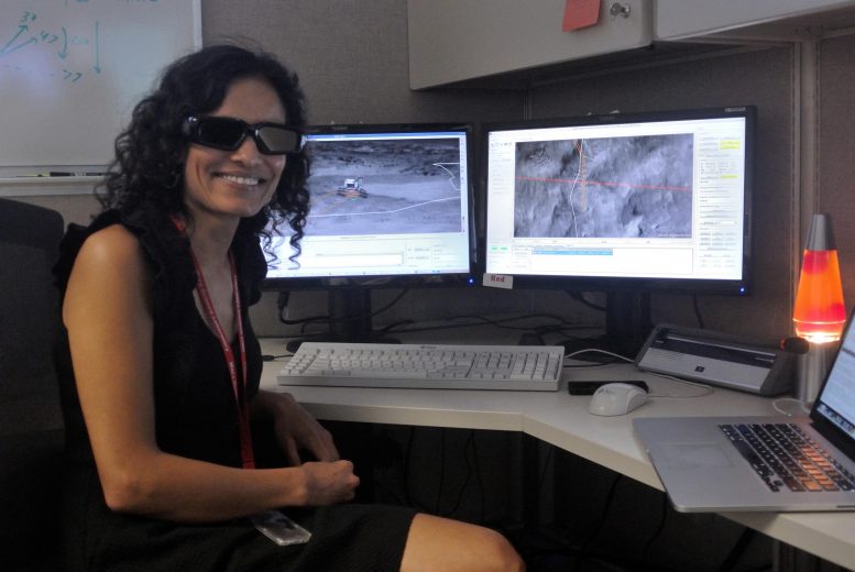 3D Glasses Used for Rover Driving