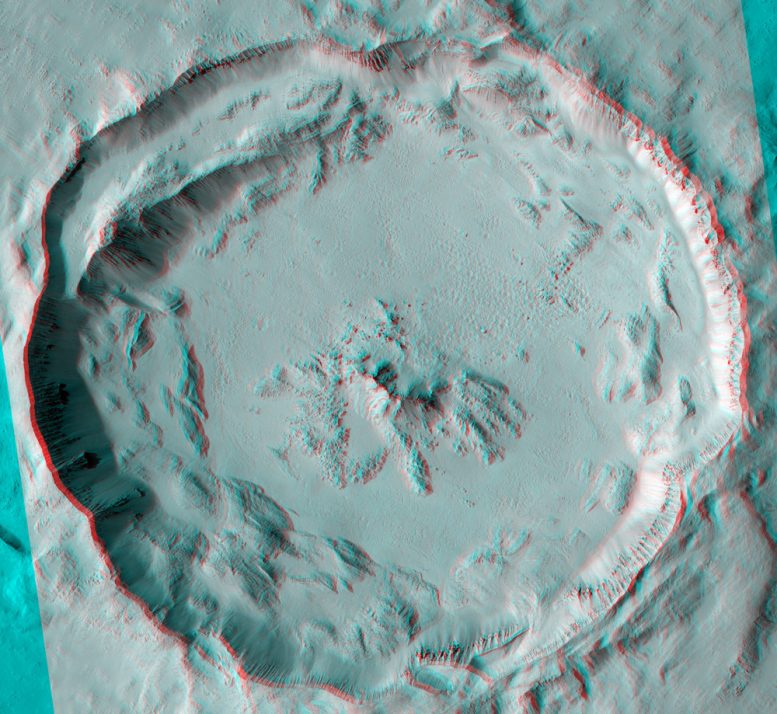 3D Image of Tooting Crater