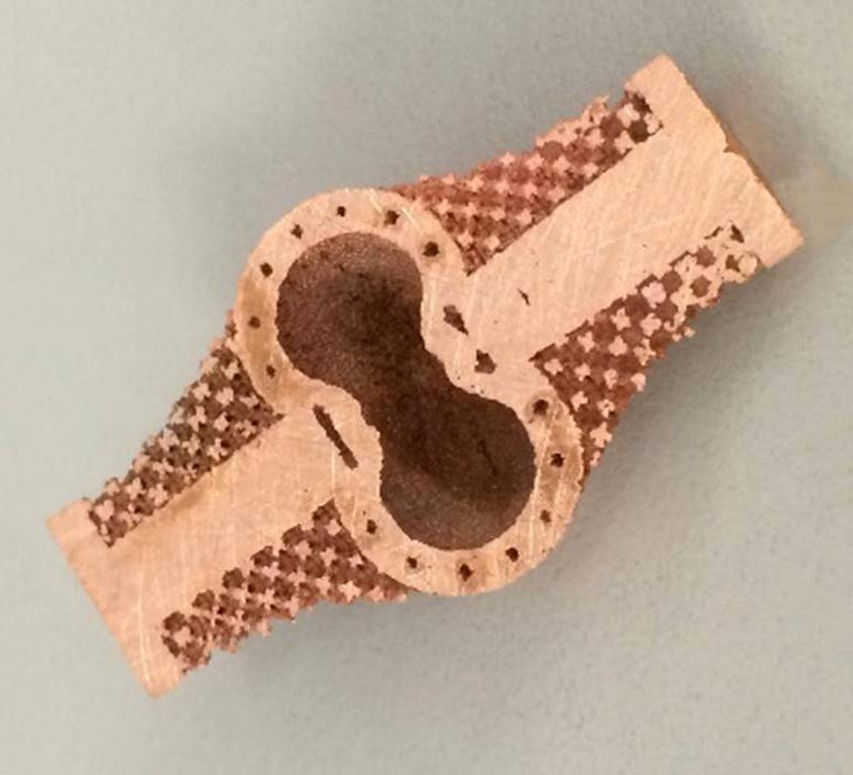 3D-Printed Copper Particle Accelerator Component