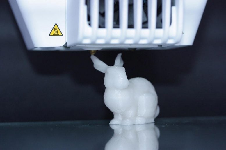 3D Printed Plastic Rabbit