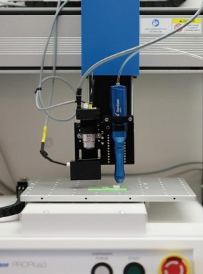 3D Printer Printing a Biodegradable Polymer Based Scaffold