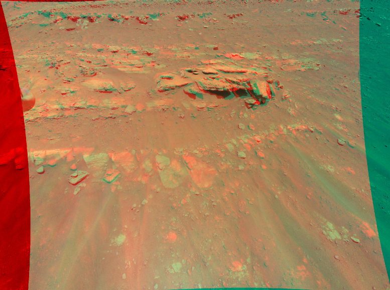3D View Mars Rock Mound Faillefeu