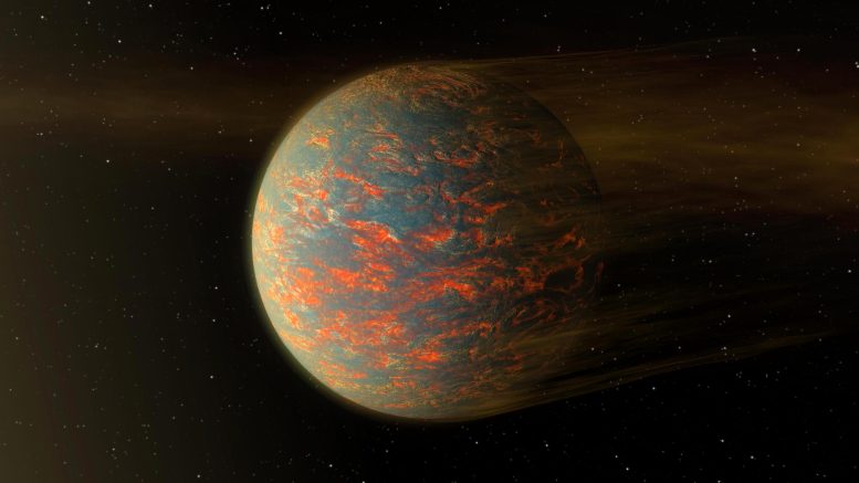 55 Cancri e Hot Lava World Illustration