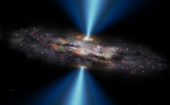 A Black Hole That Grew Much Quicker Than Its Host Galaxy