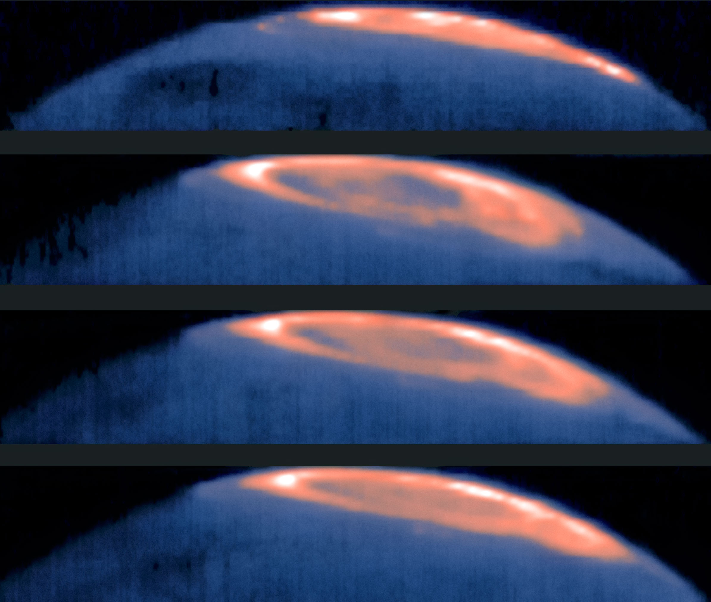 ESO Astronomers View a Great Cold Spot on Jupiter
