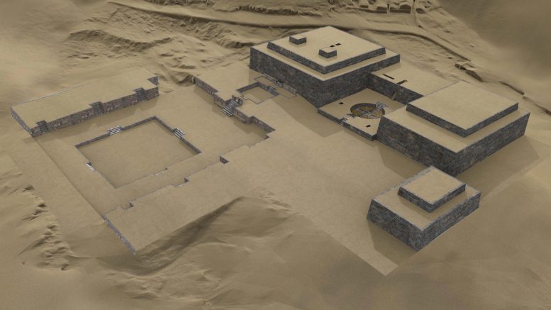 A Rendering of the Chavin De Huantar
