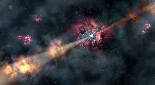 A Reverse Shock in a Gamma Ray Burst