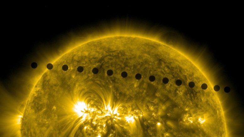 A Timelapse of Venus’s Path Across the Sun