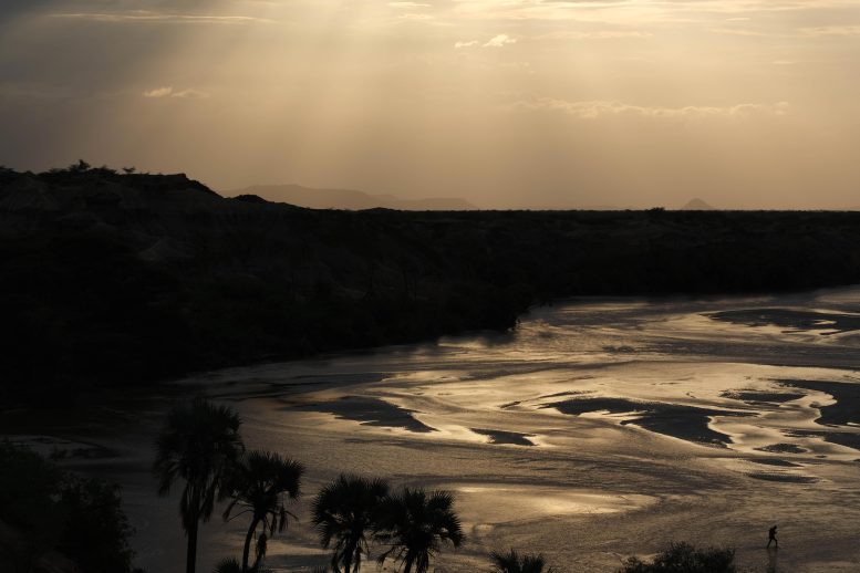 A View of the Turkwel River in Turkana, Northern Kenya