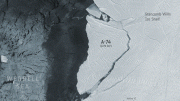 A74 Iceberg Breaks Off Brunt Ice Shelf in Antarctica