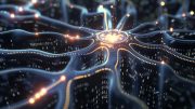 AI Memristor Technolgy Artificial Neural Network Art Concept
