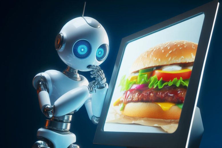 AI Robot Food Burger Concept Art